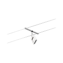 Paulmann LED Seilsystem CORDUO FRAME, Einzelspot, 12V DC, 5x 4.8W 3000K, Chrom matt / Chrom  