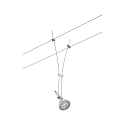 Paulmann wire luminaire COMET GU5,3, chrome matt dimmable
