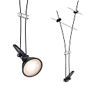 Paulmann wire luminaire COMET GU5,3, black matt dimmable
