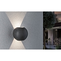 Paulmann Luminaire mural d’extérieur CONCREA BALL haut bas, rond IP65, grès  Paulmann Luminaire mural d’extérieur CONCREA BALL haut bas, rond IP65, grès