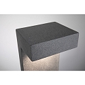 Paulmann Borne d'clairage CONCREA BOLLARD STRAIGHT droit IP65, grs, noir  