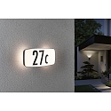Paulmann Outdoor LED Wandleuchte/Hausnummer SHEERA, IP44, mit PIR-Sensor, 6.5W 3000K 460lm, Multi-Modus