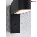 Paulmann Lampada da parete ITO verticale, con rilevatore di movimento IP44, antracite 