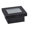 Paulmann LED Solar Bodeneinbauleuchte DOMENIC, IP67, 0.1W 3000K Akku wechselbar, begehbar, schwarz / Diffusor gelocht, 8x8cm
