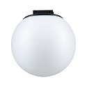 LED Systemleuchte ULine PENDEL BALL, � 15cm, 48V DC, 8W 3000K 795lm, CRi>90, mattschwarz / opal