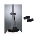 Paulmann ULine Zubeh�r - 2er-Set Gurt-Klemme, f�r Schlaufenbildung und Zugentlastung, mechanisch / isoliert, schwarz