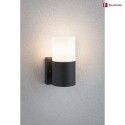 Paulmann Applique da esterno TUBS cilindrico, commutabile E27 IP44, Grigio, Opaco