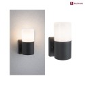 Paulmann Applique da esterno TUBS cilindrico, commutabile E27 IP44, Grigio, Opaco