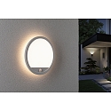 Paulmann Outdoor LED Panel LAMINA PIR, IP44, mit Bewegungsmelder, rund,  28cm, 230V, 15W 3000K 1200lm, wei