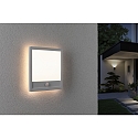 Paulmann Outdoor LED Panel LAMINA PIR, IP44, mit Bewegungsmelder, eckig, 25x25cm, 230V, 14,5W 3000K 950lm, wei