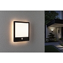 Paulmann Outdoor LED Panel LAMINA PIR, IP44, mit Bewegungsmelder, Eckig, 25x25cm, 230V, 15W 3000K 950lm, wei, Schwarz