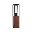 Borne d'éclairage TIMBA E27 IP44, bois gradable