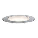 Paulmann LED Outdoor Bodeneinbauleuchte FLOOR PLUG & SHINE CH, 3er Set, 80, 3x 1,3W, 3000K, 50lm, IP67, silber