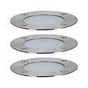 Paulmann LED Outdoor Smart Home Bodeneinbauleuchte FLOOR PLUG & SHINE CH Zigbee, 3er Set, 80, 3x 3,7W, 3000-6500K, 250lm, IP65, silber