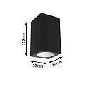 Applique da esterno FLAME UP OR DOWN 1-Lampadina, angolare, commutabile, rispettoso degli insetti IP44