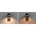 Paulmann LED Au�enwandleuchte CAPEA, IP44, mit Multi-Modus-Sensor, 6W 2200/3000K 450lm 98�, Alumnium, anthrazit / klar