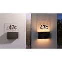 Paulmann illuminated house number NEDA PIR with motion detector LED IP44, anthracite