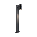 Paletto luminoso KIMU 1 SPOT 1-Lampadina IP44, antracite, trasparente 