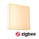 Paulmann Applique da esterno AZALENA con sensore, ZigBee controllabile, rispettoso degli insetti IP44, trasparente, bianco dimmerabile