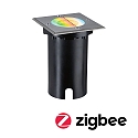 Paulmann LED Outdoor Smart Home Bodeneinbauleuchte FLOOR RGBW ZigBee, eckig, 230V, 9W, 2700-6500K, 300lm, IP67, schwarz