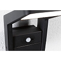 Paulmann Applique da esterno JUNTEA PIR con sensore IP44, antracite, trasparente 