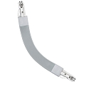Paulmann Connecteur flexible URAIL FLEX, chromé mat Paulmann Connecteur flexible URAIL FLEX, chromé mat