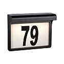 solar house number light DAYTON II with brightness sensor IP44, black 