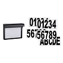 Paulmann solar house number light DAYTON II with brightness sensor IP44, black 