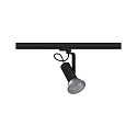Paulmann Halogène sur rail APOL II réglable E27, noir  Paulmann Halogène sur rail APOL II réglable E27, noir