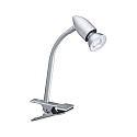 Paulmann Lampe  pince GESA avec bras flexible GU10 IP20, chrom mat, gris gradable