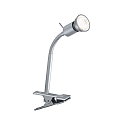 Paulmann Lampe à pince FINJA avec bras flexible GU10 IP20, chromé mat, gris gradable Paulmann Lampe à pince FINJA avec bras flexible GU10 IP20, chromé mat, gris gradable