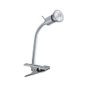 Paulmann Lampe à pince FINJA avec bras flexible GU10 IP20, chromé mat, gris gradable Paulmann Lampe à pince FINJA avec bras flexible GU10 IP20, chromé mat, gris gradable