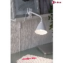 Paulmann clamp lamp VITRIS with switch, with flex arm E14 IP20, white dimmable