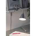 Paulmann Lampe à pince VITRIS avec interrupteur, avec bras flexible E14 IP20, gris gradable Paulmann Lampe à pince VITRIS avec interrupteur, avec bras flexible E14 IP20, gris gradable
