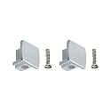 Embout URAIL lot de 2, chromé mat