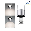 Paulmann pendant luminaire URAIL ALDAN LED with lens optics, chrome matt, black dimmable Paulmann pendant luminaire URAIL ALDAN LED with lens optics, chrome matt, black dimmable