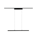 Luminaire  suspension monophas URAIL ZIGBEE LENTO Tunable White, contrlable par ZigBee LED, noir mat gradable