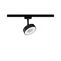 1-Projecteur monophas URAIL CIRCLE LED IP20, noir mat gradable