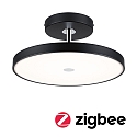 Paulmann Luminaire de plafond HILDOR contrlable par ZigBee IP20, mat, noir gradable