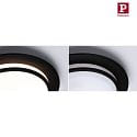 Paulmann LED Deckenleuchte EGRON, 36cm, 230V, 18W, 2700K, 750lm, 3-Step-Dim, IP20, schwarz