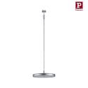1- Luminaire à suspension monophasé HILDOR URail IP20, chromé mat gradable