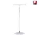 Paulmann 1-phase pendant luminaire HILDOR URail IP20, white dimmable