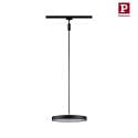 Paulmann 1-phase pendant luminaire HILDOR URail IP20, black matt dimmable
