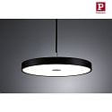Paulmann 1-phase pendant luminaire HILDOR URail IP20, black matt dimmable