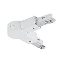 1- Connecteur en L monophasé URAIL réglable, blanche