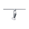 Paulmann Riflettori su rotaie URAIL APOL II con braccio articolato, regolabile E27, Cromo
