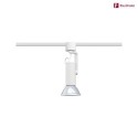 Paulmann track spot URAIL APOL II with jointed arm, adjustable E27, white
