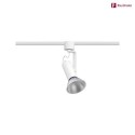 Paulmann track spot URAIL APOL II with jointed arm, adjustable E27, white
