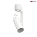 Paulmann track spot URAIL APOL II with jointed arm, adjustable E27, white