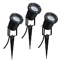 Paulmann Paulmann Special Line LED Plant luminaire with earth spike IP44/IP65 3,5W 3000K GU10 black, set of 3